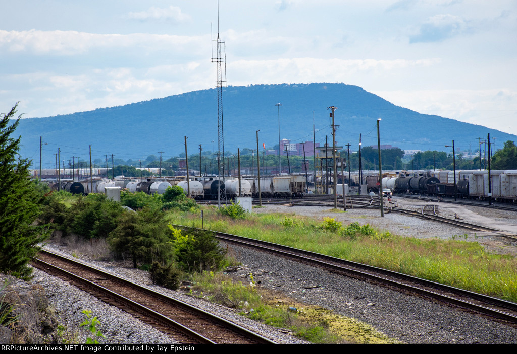 Looking into the north end of DeButts Yard 